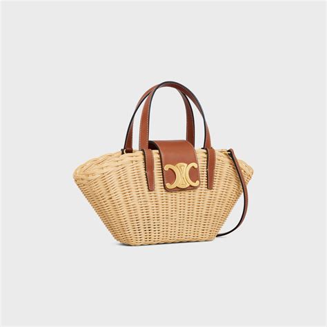 TEEN COUFFIN IN WICKER AND NATURAL CALFSKIN 